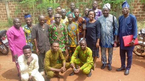 Photo d'ensemble de l'Assemblée Générale des membres du CA  de l'association Ayizo-kogbe na yi nukɔn